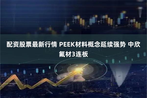 配资股票最新行情 PEEK材料概念延续强势 中欣氟材3连板